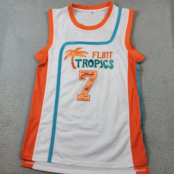 Semi-Pro Flint Tropics Jersey Men's Size M Coffee Black Andre 3000 Will Ferrell - Picture 1 of 11